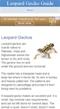 Mobile Screenshot of leopardgeckoguide.com